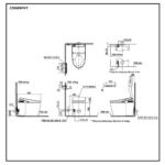 Bản vẽ thông số bồn cầu điện tử thông minh TOTO CS989PVT TCF9788WZ