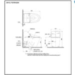 Bản vẽ thông số bồn cầu điện tử thông minh TOTO C971-TCF9433A