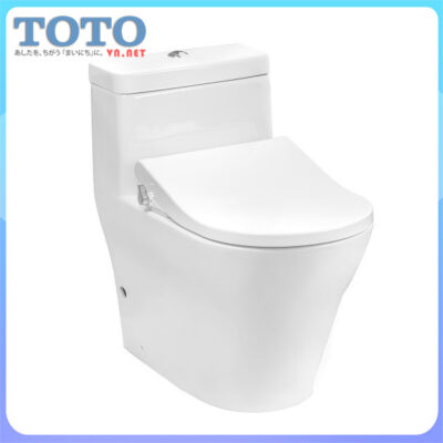 Bồn cầu két liền 01 khối TOTO cw166rb-tcw09s kèm nắp phun rửa cơ đa năng bán chạy số 01 tại Japan