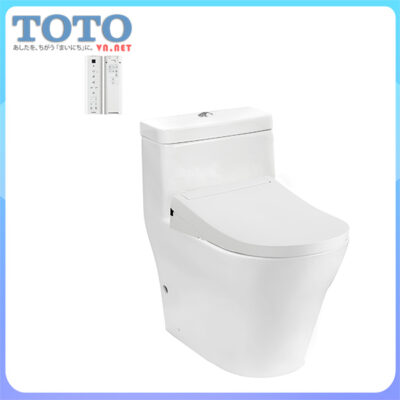 Bồn cầu két liền 01 khối TOTO cw166rb-tcf34320gaa-t53P100vr nắp rửa điện tử thông minh số 01 tại Nhật Bản