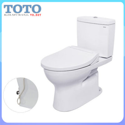 Bàn cầu vệ sinh TOTO CS320DRE2 kết hợp với nắp rửa cơ TCW07S