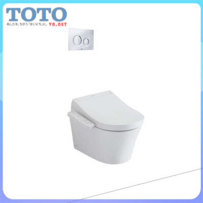 Bồn cầu treo thùng nước âm tường TOTO dùng nắp điện tử thông minh bán chạy Top 01 tại Japan