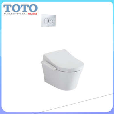 Bồn cầu treo thùng nước âm tường TOTO cw553c-tcf33370gaa-wh172at dùng nắp điện tử thông minh bán chạy Top 01 tại Japan