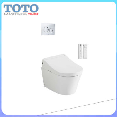 Bồn cầu treo thùng nước âm tường TOTO cw553c-tcf34570gaa-wh172aat dùng nắp điện tử thông minh bán chạy Top 01 tại Japan