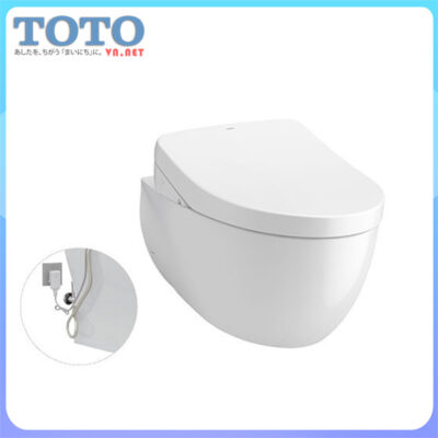 Bồn cầu treo thùng nước âm tường TOTO cw812raw-tcf4911z dùng nắp điện tử thông minh bán chạy Top 01 tại Japan