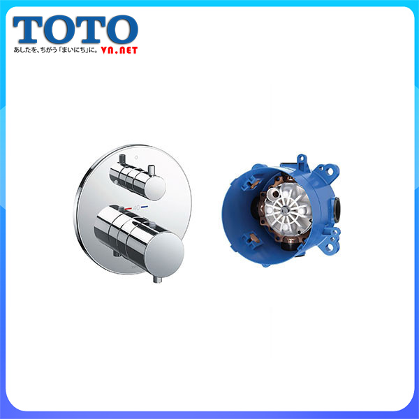 Van điều chỉnh nhiệt độ nóng lạnh vòi sen tắm âm tường TOTO tbv01407b-tbn01001b