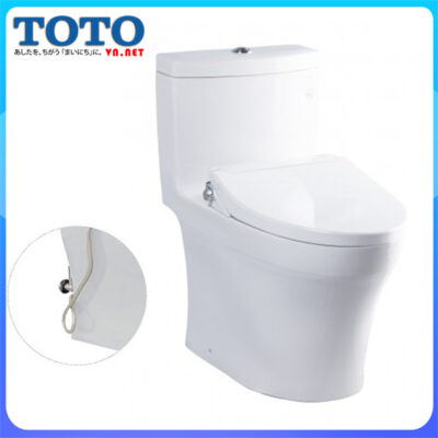 Bồn cầu liền 1 khối TOTO MS889DRE2 dùng rửa cơ đa năng TOTO TCW07S chính hãng giá rẻ tại totovn.net