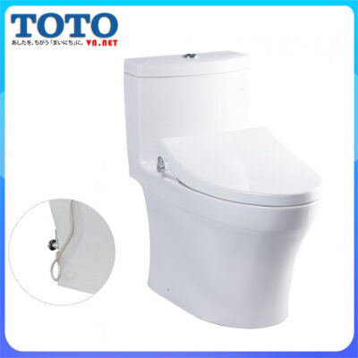 Bồn cầu liền 1 khối TOTO MS889DRE4 dùng rửa cơ đa năng TOTO TCW1211A chính hãng giá rẻ tại totovn.net