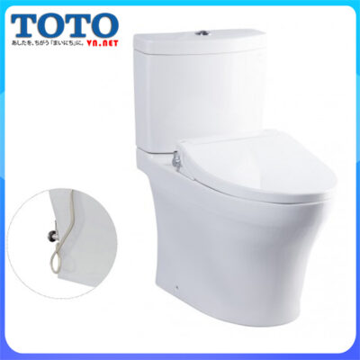 Bồn cầu rời 02 khối TOTO CS769DRE2 dùng rửa cơ đa năng TOTO TCW07S chính hãng giá rẻ tại totovn.net