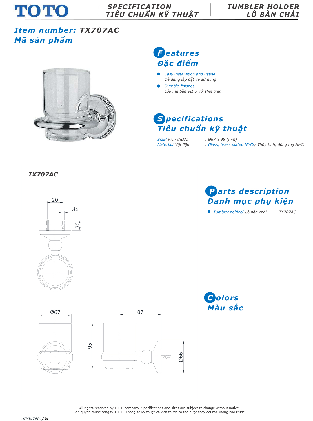 ban ve thiet ke ke ly danh rang TOTO TX707AC ban ve thiet ke ke ly danh rang TOTO TX707AC