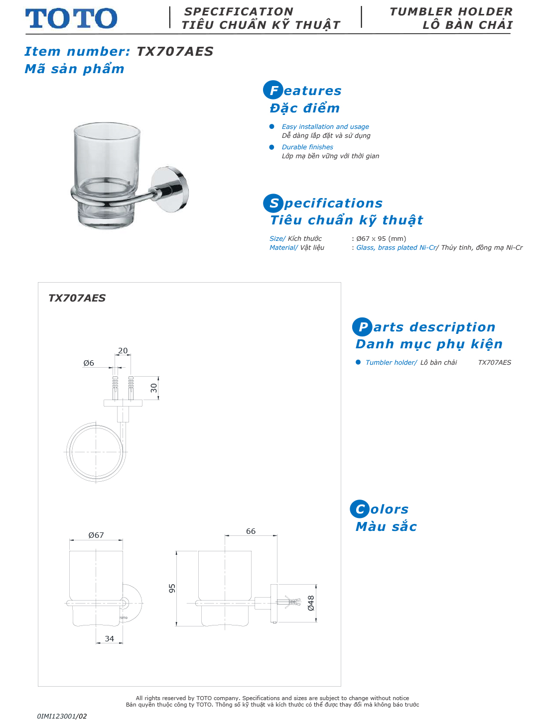 ban ve thiet ke ke ly danh rang TOTO TX707AES ban ve thiet ke ke ly danh rang TOTO TX707AES